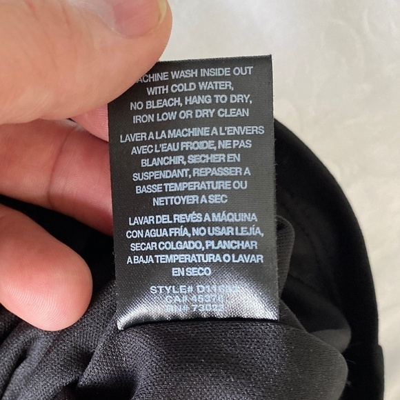 Suzy Shier Y2K Black Rainbow Sparkle Sleeveless Midi Dress Large‎ Draped Front - Picture 9 of 15